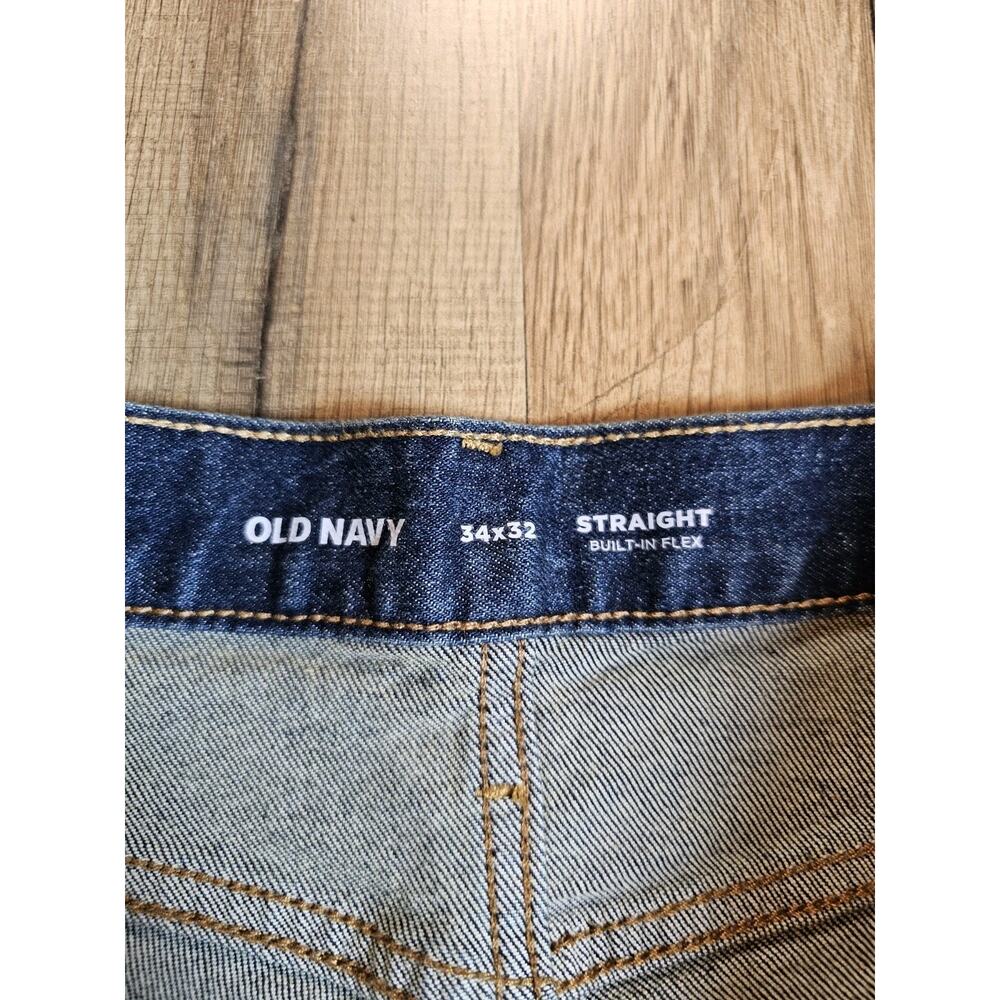Old Navy Men's Slim Fit Built-In Flex Jeans Blue Size 34×32 NWT Stretch - Picture 2 of 5